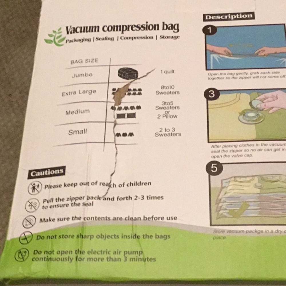 Vacuum compression bag akll7s new - Picture 3 of 5